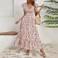 💃Soldes 2026 à durée limitée - 50 % DE RÉDUCTION☀️Robe longue fluide à fleurs et col en V