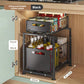 Organisateur de marque à 2 niveaux amovibles pour armoire/placard