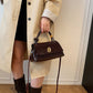 👜💖✨ PROMO -60% ! Mini Sac Bandoulière à Poignée Supérieure pour Femme – Grande Capacité, PU Résistant (24×11×12 cm)