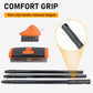 🌿🧹🏡 PROMO -50% ! Ensemble 3 en 1 de Brosses Métalliques de Désherbage – Manche Extensible, 2 Têtes & Poignée Ergonomique (Orange/Noir)