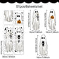 Stickers Électrostatiques d'Halloween pour Vitres – Fantômes Double Face Réutilisables