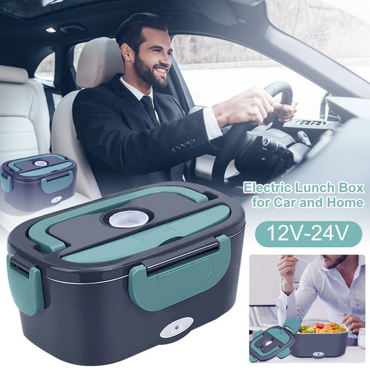 🍱⚡✨ PROMO -50% ! Ensemble Portable 2-en-1 pour Boîte à Lunch – Double Tension 60W, Chauffage Rapide & 7 Pièces (1,5L)