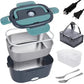 🍱 Boîte à Lunch Électrique 2-en-1 — 60W, 1,5L, Double Tension Voiture & Maison, Acier Inoxydable ⚡