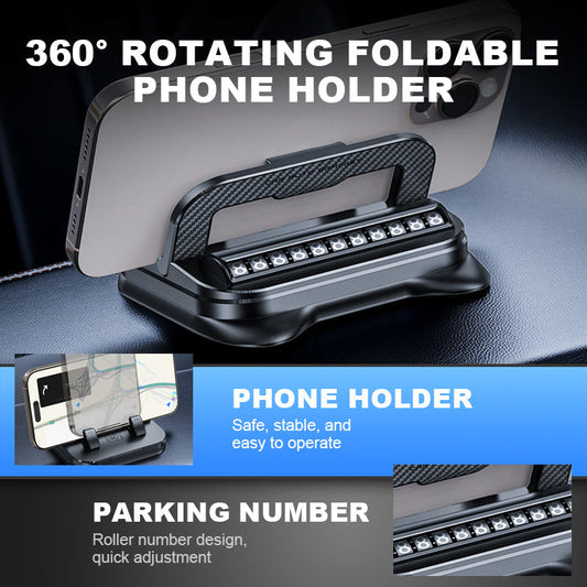 📱 50 % DE RÉDUCTION MAINTENANT ! ✨ Support de téléphone pliable et rotatif à 360° - Compatibilité universelle avec base antidérapante pour une utilisation au bureau, en voiture et en voyage 🚗💻