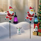Lumière solaire pour jardin en forme de Père Noël