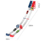 🏎️Que la course commence !⚡Deux fois plus de piste, deux fois plus de plaisir🏆Pas besoin de piles, juste de la vitesse pure ! - ✨【Ensemble de piste de course avec double lanceur de voitures pour enfants】✨