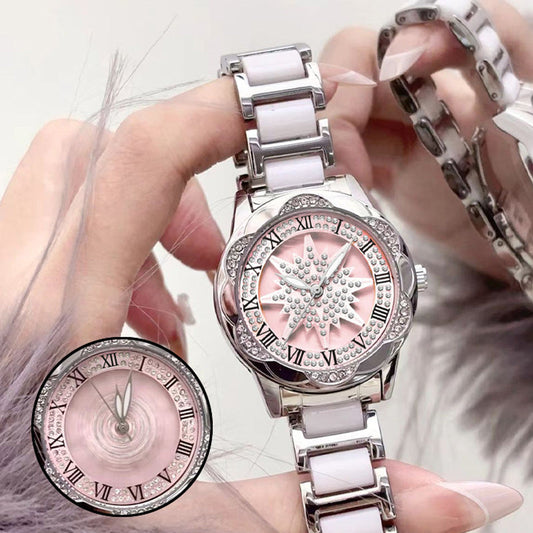 📢60 % de réduction ! Montre à Quartz pour Femme avec Strass – Design Captivant & Précision Suisse 💖✨