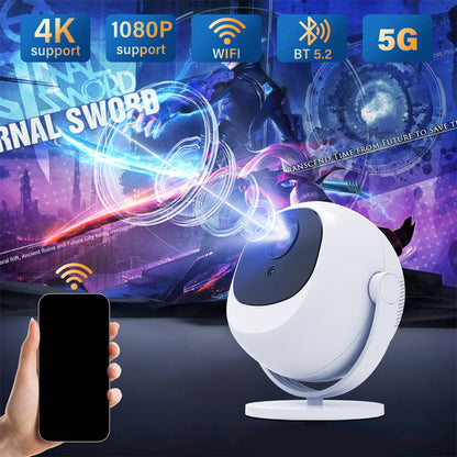 Projecteur Portable Intelligent HD 360°