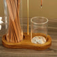 📢📢 50 % DE RÉDUCTION !! ⏰ Diffuseur d'aromathérapie 2 en 1 avec support pour encens et bougie, socle en bois naturel