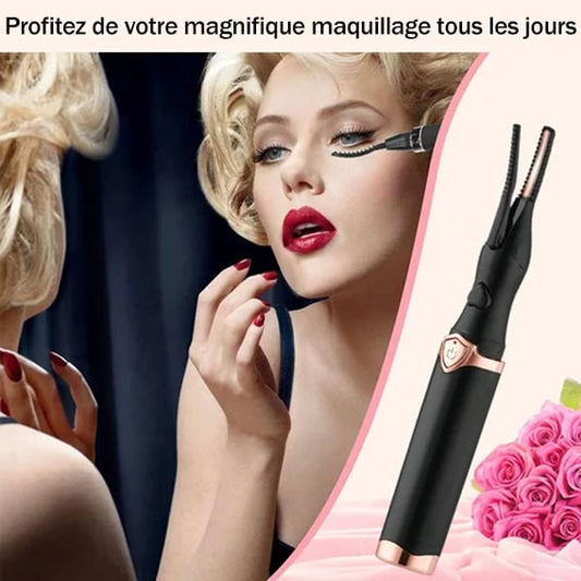 💥✨👁️ PROMO -50% ! Recourbe-cils Électrique Chauffant – 3 Températures, Chauffage Rapide 8s & Rechargeable USB (Derniers Stocks)