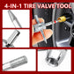 🚗 Kit d’Outils pour Valve de Pneu – Changement Rapide – Acier + Plastique – Compatible Voiture/Moto/BTP – Portable & Durable 🛞