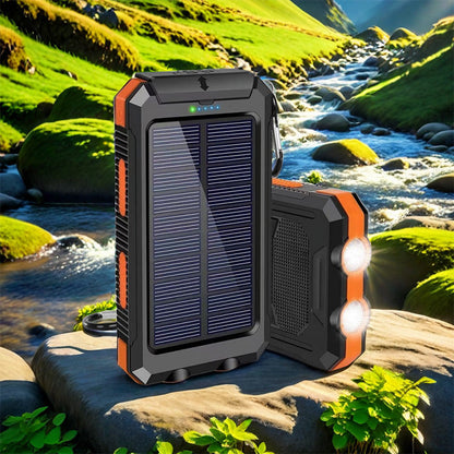 🔋 Batterie externe solaire – Fini les appareils à plat en pleine nature – Recharge solaire, 6200/8000/10000 mAh, portable – Idéale pour camping, voyage et déplacements 🌞