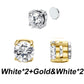 💎✨💖 PROMO -50% ! Boucles d'Oreilles à Clip Magnétique en Zirconium – Sans Perçage, 5 Couleurs & 2 Tailles (6-8 mm)