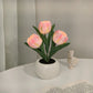💡 55% DE RÉDUCTION ! 🌷 Lampe de Table LED en Forme de Tulipe – Décoration Réaliste, Lumière Douce & Parfaite pour Chambre / Cadeau ✨