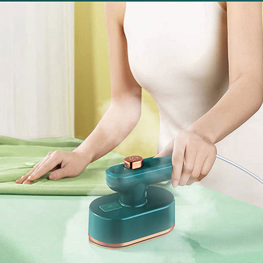 💎✨👔 PROMO -50% ! Mini Fer à Vapeur Portable – Semelle Titane, Vapeur Puissante & Poignée Rotative 90° (Vert/Blanc/Gris)