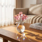 💎🌹✨ PROMO -50% ! Figurine Éternelle en Cristal – Rose dans un Vase, Symbole d'Amour Inaltérable, Décoration Luxe (7 Couleurs)
