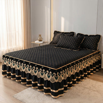 📢📢 NOUVEAUTÉ 2026 – 60 % DE RÉDUCTION ✨ Parure de lit à volants : drap, housse de couette et taie d'oreiller 💓🛏️ Élégance et confort garantis !
