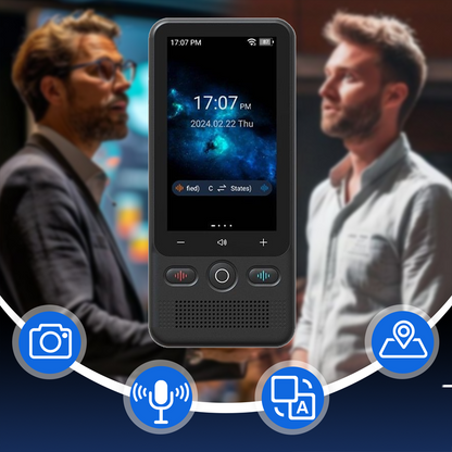 Traducteur Portable 2-en-1 – 138 Langues Hors Ligne, Photo/Voix, Écran 3", Calcul Devises, Parfait pour Voyage & Affaires ✈️