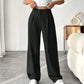 📢📢50 % DE RÉDUCTION !! ⏰ Pantalon Large Taille Haute – Tissu Doux, Confort Absolu 🌸☁️【Offre Limitée】
