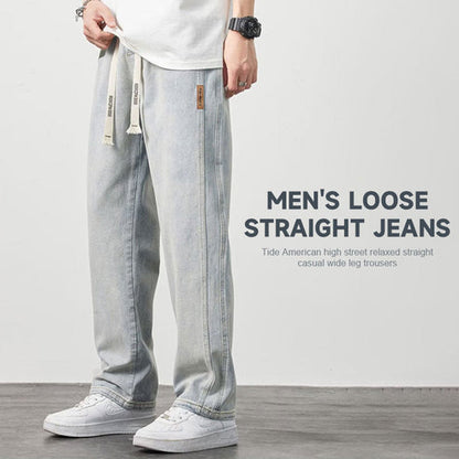 💎👖 PROMO -50% ! Jeans Droits Amples pour Hommes – Tissu Léger, Coupe Décontractée & Style Polyvalent (M-4XL)
