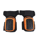 📢⏰🛡️ PROMO -50% ! Genouillères de Protection pour Cyclisme & Alpinisme – Coque Rigide, Rembourrage EVA & Respirantes (Noir/Orange, 34x20 cm)