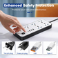 📢✨ -50% ! ⏰Multiprise avec Longue Rallonge – PP & Cuivre, USB & Protection Surtension.