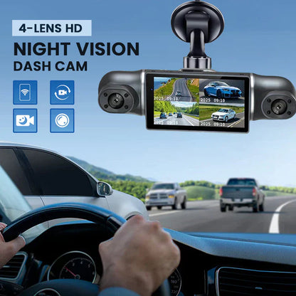 🔥2026 HOT SALE💞50K+ SOLD!📹🚗360° Eagle Eye Parking Camera – All-round view, no blind spots. 1080P HD, loop recording. Park with confidence. 🛡️🌙