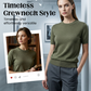 💎 -50% SUR LE T-SHIRT COL ROND POUR FEMME ! 💎 Tissu Léger Respirant, Coupe Relaxée & 5 Couleurs Unies ✨