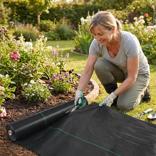 🌱 Toile de Paillage Anti-Mauvaises Herbes – PP – Bloque la Lumière & Respirante for Jardin & Potager 🧑‍🌾