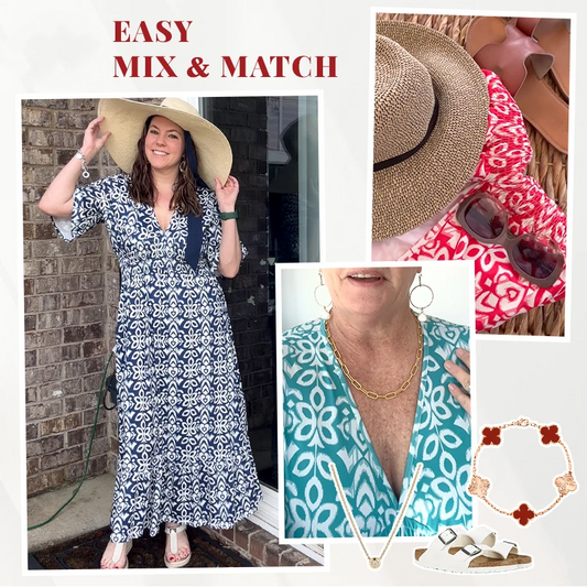 🔥Économisez 50 % sur les offres spéciales⏰-🌸Robe longue enveloppante à encolure en V avec imprimé bohémien décontracté