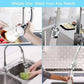 🚰 Rallonge de robinet rotative 720° – 2 modes (agrégatif/arrosage), tête flexible 360° – Matériau ABS + inox, installation facile sans outil – Idéal pour évier de cuisine 🍳✨
