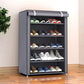 👟 50% DE RÉDUCTION! 🧳 Étagère à Chaussures Multi-Niveaux Anti-Poussière avec Housse – Gain de Place, Structure Robuste & Idéale pour l'Entrée 🚪