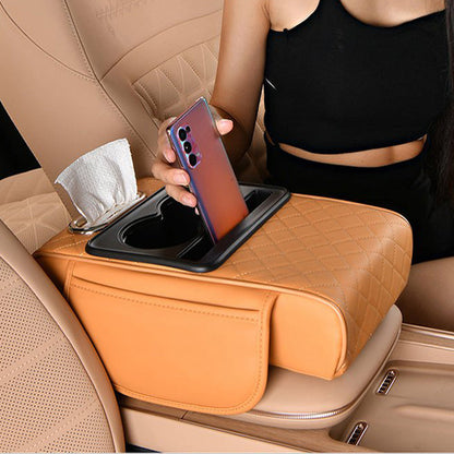 🚗🛋️ PROMO -50% ! Coussin d’Accoudoir Voiture Multifonction – Rangement, Soutien Ergonomique & Installation Facile (7 Couleurs)