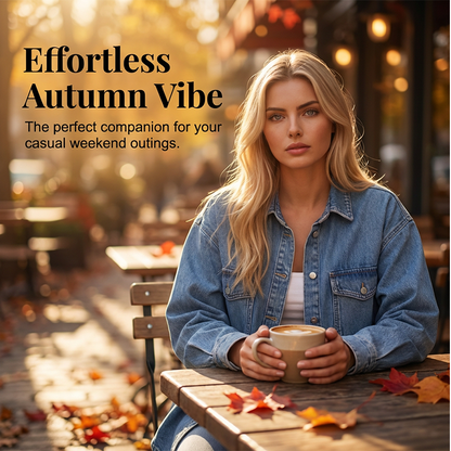 💐50% DE RÉDUCTION ! Veste chemise en jean – Parfaite pour les superpositions par temps frais 🍂🧥【Offre limitée】