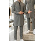 Chemise Décontractée pour Homme – Encolure à Lacets, Couleurs Unies & Mélange Coton (8 Couleurs, S-XL)
