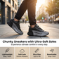👟🔥 PROMO -60% ! Chaussures Homme à Semelle Épaisse – Design Tendance, Antidérapantes & Durable (Beige-Bleu/Blanc/Noir-Gris)