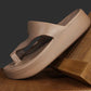 👡✨ PROMO -50% ! Sandales à Plateforme – Design Minimaliste, Léger & Anti-dérapant (Noir/Marron, 36-41)