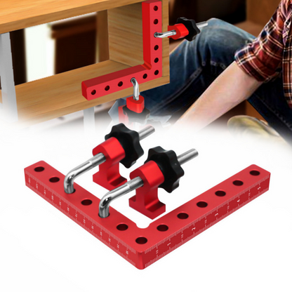 🛠️📏 PROMO -50% ! Kit d’Équerres/Serre-joints 90° en Aluminium – Précision Maximale, Double Échelle & Polyvalent