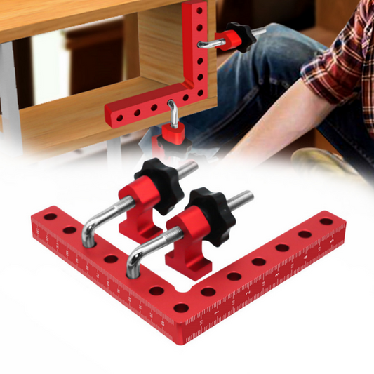 🛠️📏 PROMO -50% ! Kit d’Équerres/Serre-joints 90° en Aluminium – Précision Maximale, Double Échelle & Polyvalent