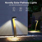 ⏳🏡💡 REMISE LIMITÉE -50% ! Lampadaires Solaires Créatifs en Forme de 7 – Étanches IP65, 6 LEDs & 12h Autonomie (Lot de 4, Noir)