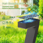 ⏳🏡💡 REMISE LIMITÉE -50% ! Lampadaires Solaires Créatifs en Forme de 7 – Étanches IP65, 6 LEDs & 12h Autonomie (Lot de 4, Noir)