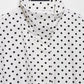 🌺💐 VENTE FLASH PRINTEMPS -50% ! Veste Courte Femme à Pois – Col Montant, Tissu Léger, Tailles XS-L, Blanc/Noir/Marron