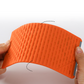 🥳🛋️✨ BEST-SELLER 2026 -50% ! Support de Téléphone Pliable en Silicone – Réglable, Antidérapant & Ultra-Mince (Noir/Orange)