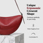 Sac Croissant Minimaliste en Cuir Véritable