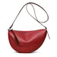 Sac Croissant Minimaliste en Cuir Véritable