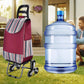 🛒Chariot pliable portable de grande capacité – Monte les escaliers sans effort grâce à ses roues rotatives, compact une fois plié, le compagnon idéal des courses, des déménagements et des livraisons en ville 🏙️💪