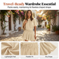 Robe-jupe courte décontractée pour femme, à manches courtes, taille élastiquée, coupe ample et fluide