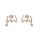✨🔥💎 PROMO -50% ! Boucles d'Oreilles Griffes Scintillantes – Design Étoilé, Zircon Pendante & Ajustement Confortable (Doré)