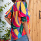 🌺👗 PROMO -50% ! Chemisier Floral à Manches Bouffantes & Col en V pour Femmes – Tissu Doux, 3 Motifs Multicolores (S-2XL)