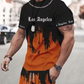 👕 50 % DE RÉDUCTION EN CE MOMENT ! 🔥 Ensemble t-shirt et short à imprimé graphique pour homme – Tissu doux, design audacieux, idéal pour les journées d'été ☀️